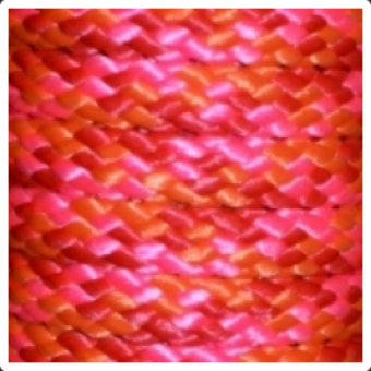 PPM touw 8 mm roze/rood/oranje